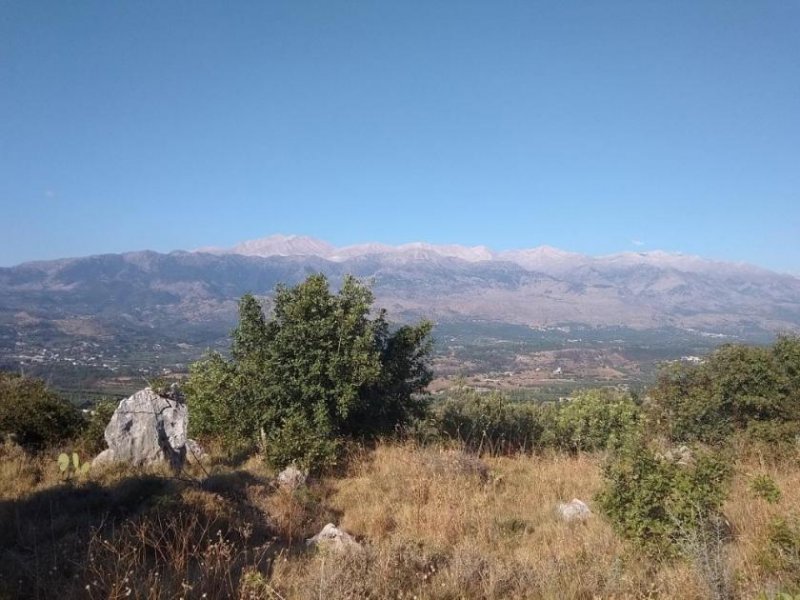 Kokkino Chorio Kreta, Kokkino Chorio: Grundstück mit Panoramablick auf die Landschaft zu verkaufen Grundstück kaufen